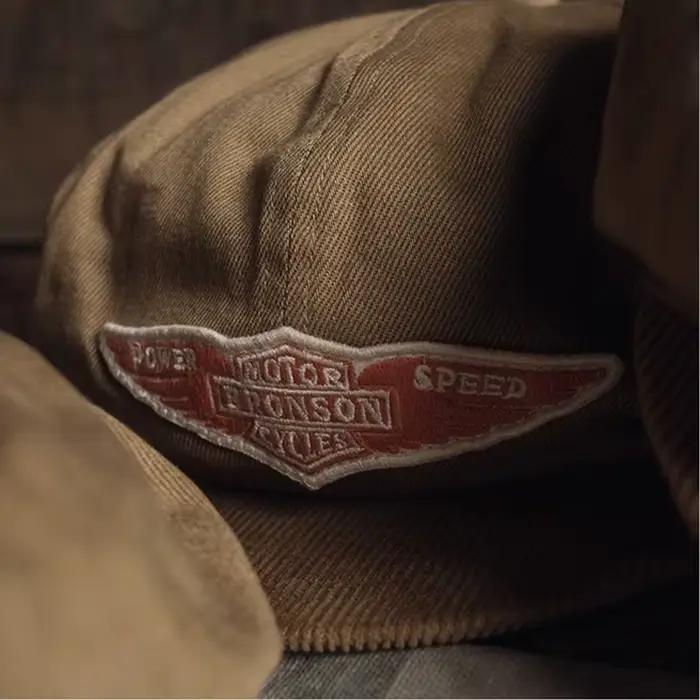 Casquette de motard de moto Bronson des années 1950