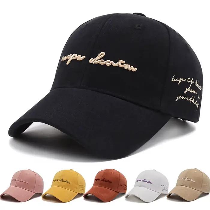 Casquettes de baseball vintage orange jaune pour hommes