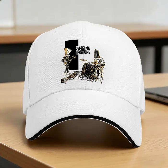 Casquette de baseball Angine De Poitrine Music avec motif imprimé polyester pour femmes et hommes, casquette trucker décontractée pour les sports de plein air et les quatre saisons