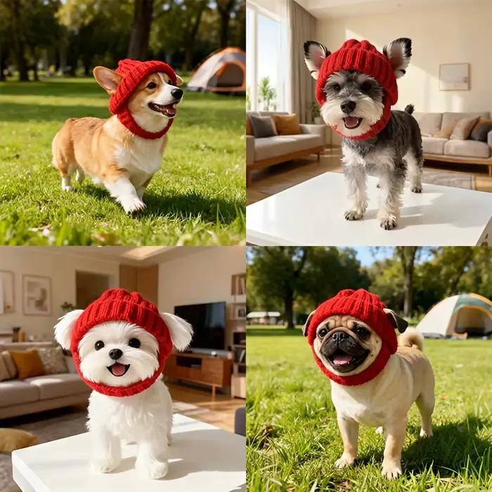Bonnet pour chien maltais