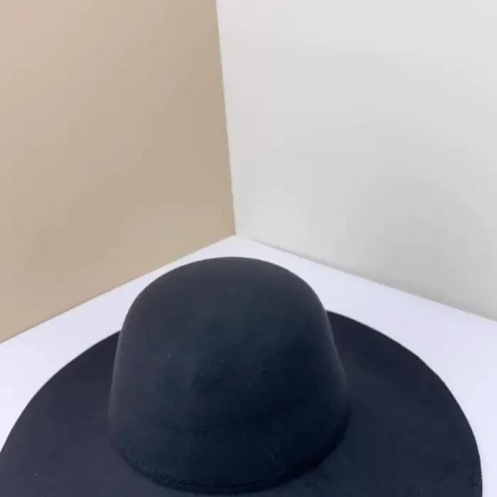 Chapeau haut de forme en feutre de laine léger à large bord