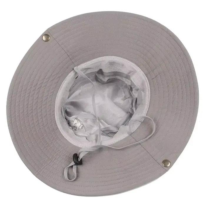 Chapeau de pêcheur en polyester pour hommes, chapeau seau d'été large bord, protection UV, randonnée, safari, chasse, plage, activité extérieure