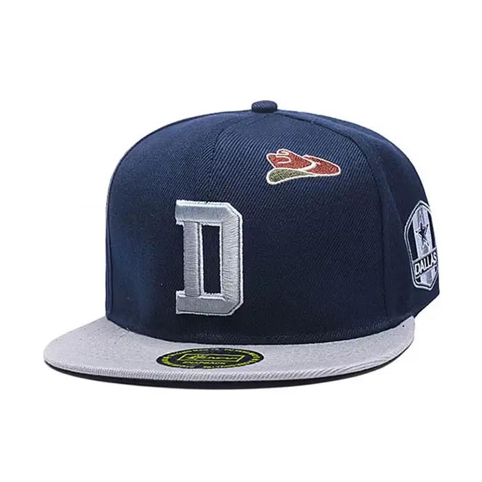 Casquette Snapback DALLAS Cap unisexe lettres D style Hip Hop protection solaire extérieur occasions spéciales