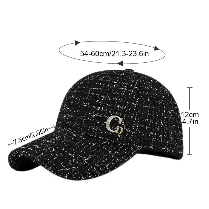 Casquette de Baseball avec Patch M en métal
