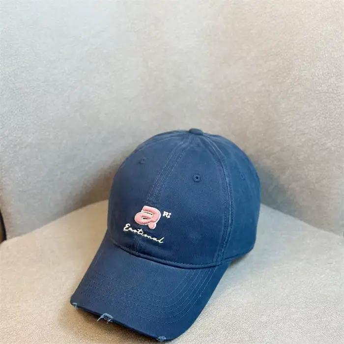 Chapeau de baseball Puloru en coton brodé lettre A élégant pour homme et femme style sport occasions décontractées voyage hip hop camionneur