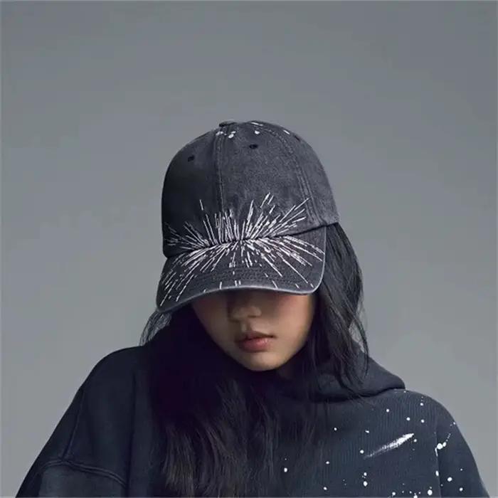 Casquette de baseball en coton délavé