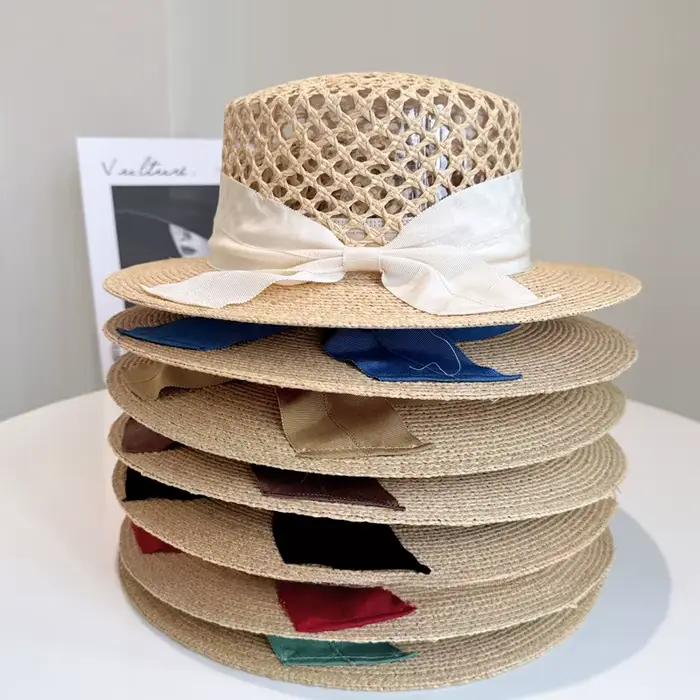 Chapeaux de paille de bateau de styliste