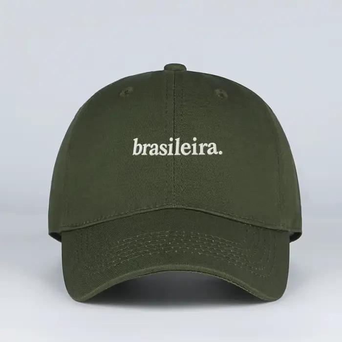 Casquette de baseball brodée multicolore « brasileira »