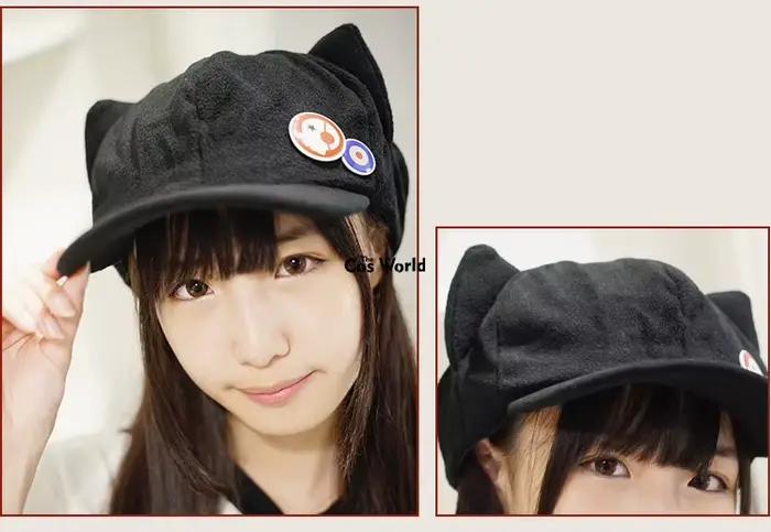 Chapeau EVA Shikinami Asuka Rangure en polaire et coton pour cosplay adulte, blanc ou noir, dôme uni, pour conventions anime et rassemblements de fans