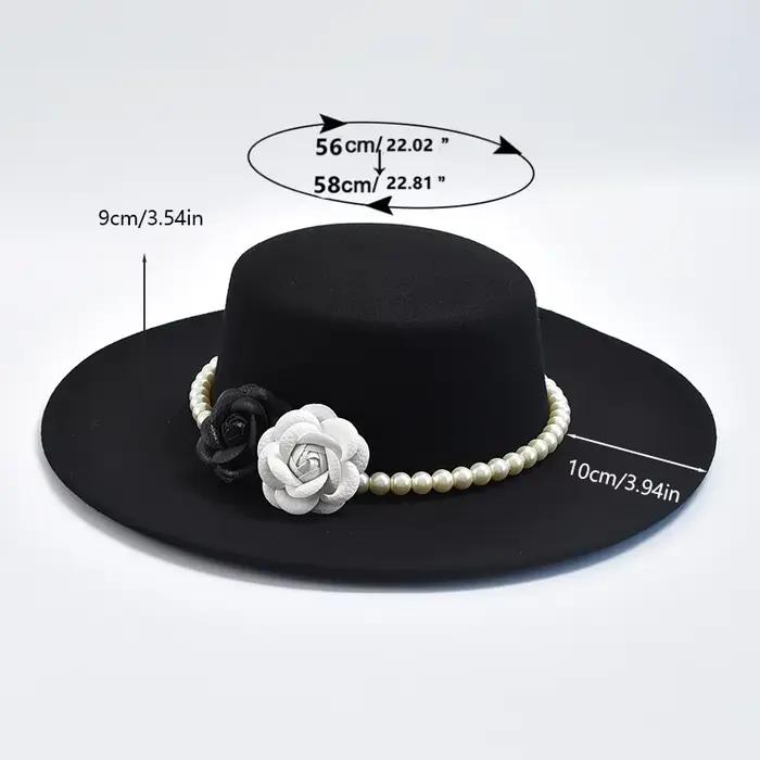 Chapeau Fedora de Style français pour femmes