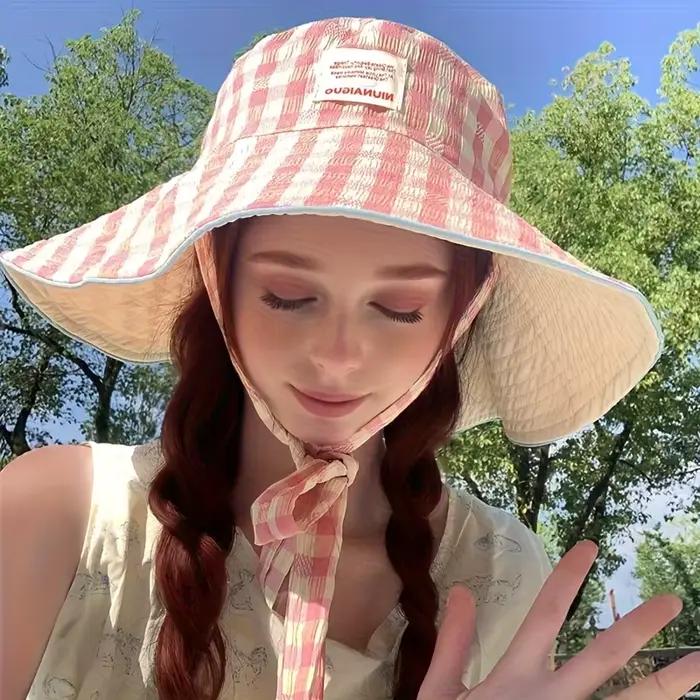 Chapeau de pêcheur à carreaux