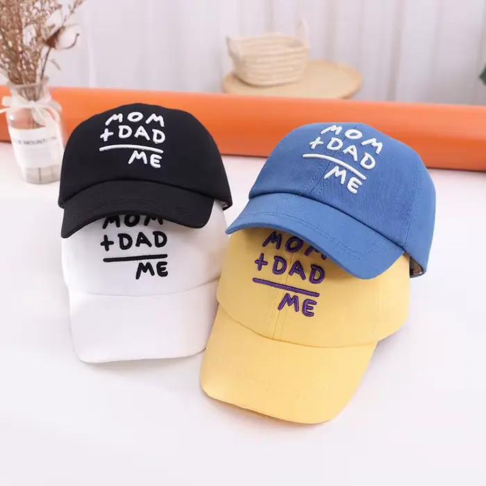 Casquette bébé garçon lettre brodée coton lavé été enfants casquettes de baseball