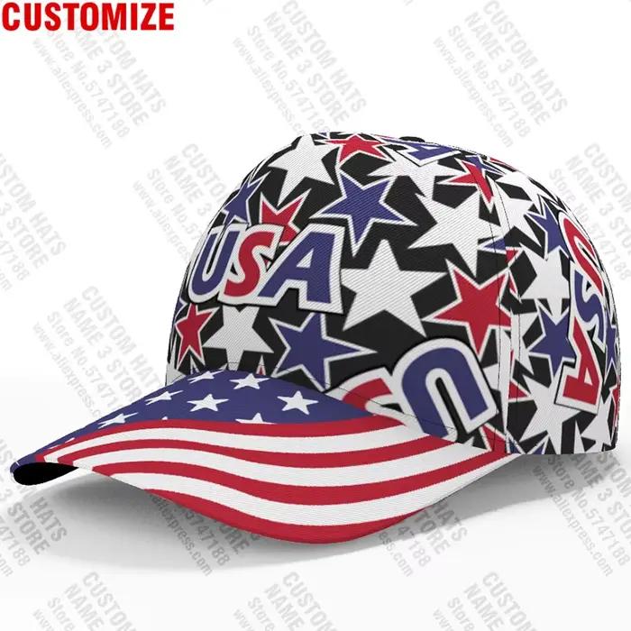 Casquette de baseball américaine personnalisée avec nom et logo de l'équipe