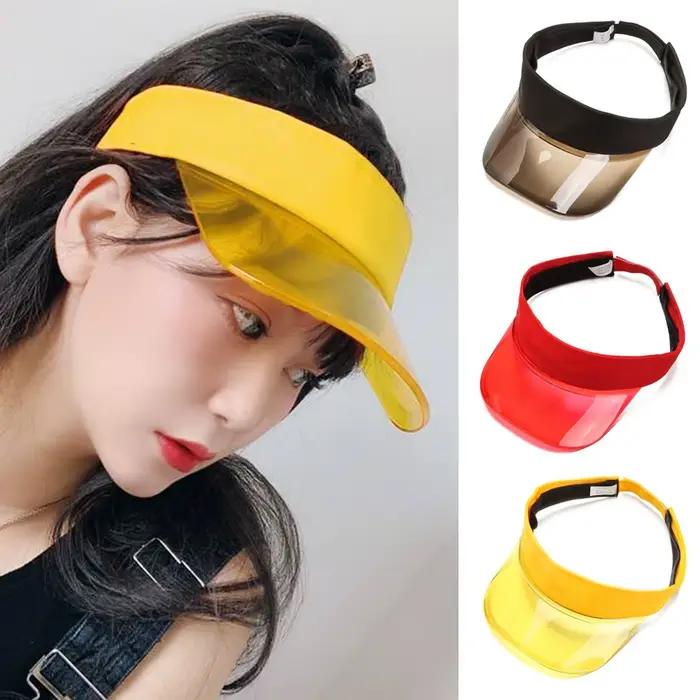 Casquette de plage avec pare-soleil de protection UV légère en PVC d'été