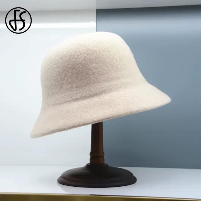 Chapeau FS en laine pour femmes mode et sport printemps automne hiver multifonction noir rouge violet beige bleu ajustableextérieur
