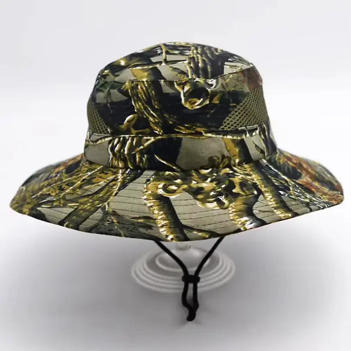 Nouveau chapeau de pêche en forme de seau respirant et anti-uv pour homme activités plein air et occasions spéciales