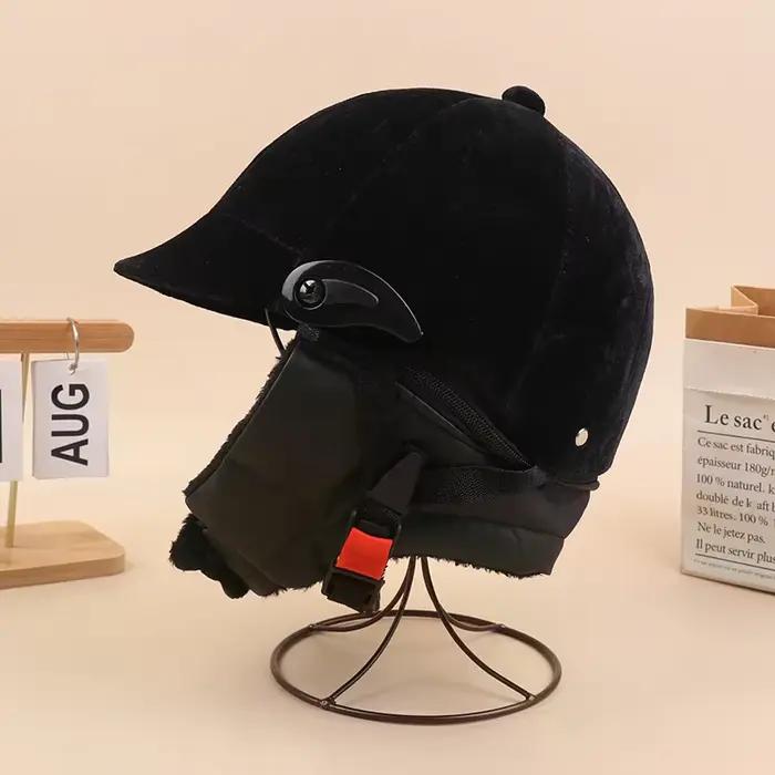 Casque d'équitation professionnel unisexe classique casquette
