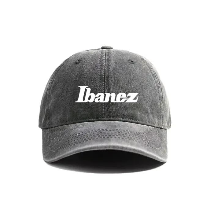 Ibanez casquettes de Baseball chapeaux en détresse Fans de musique casquette Hip Hop hommes femmes rétro en plein air