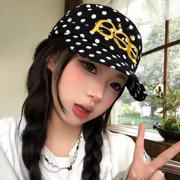 Casquettes de Baseball Unisexes à Lettres Color Block Style Américain Pour Toutes les Saisons Protection Solaire Style Urbain Occasions Spéciales