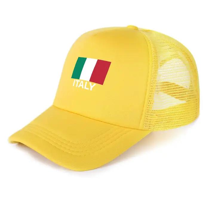 Casquette de camionneur imprimée drapeau italien