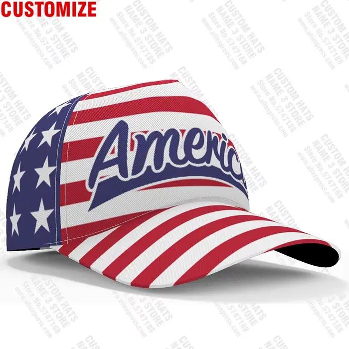Casquette de baseball américaine personnalisée avec nom et logo de l'équipe