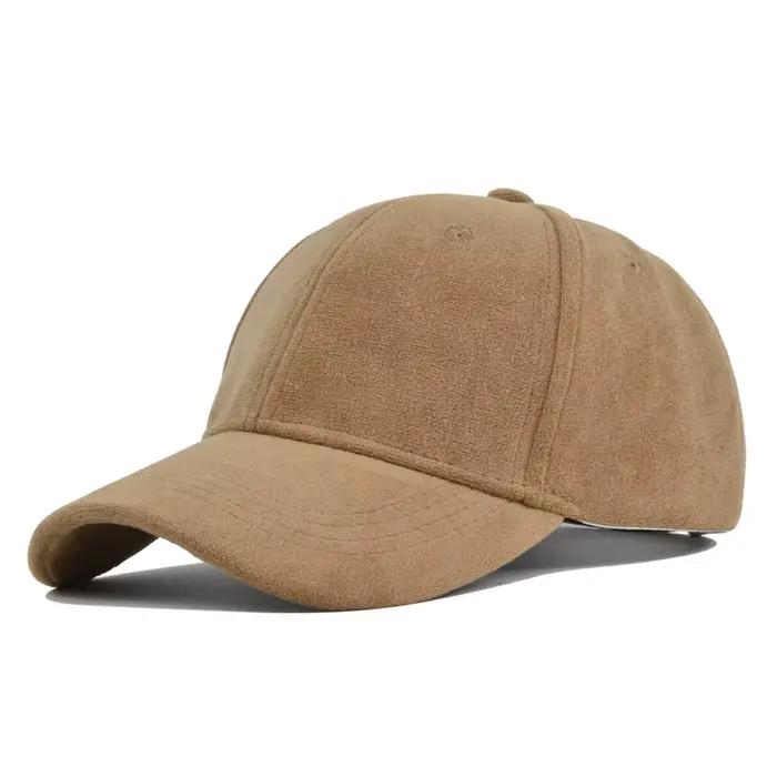 Casquettes de Baseball rétro en daim solide pour hommes femmes printemps automne rue Snapback Hip Hop chapeau réglable fausse fourrure crème solaire visière casquette