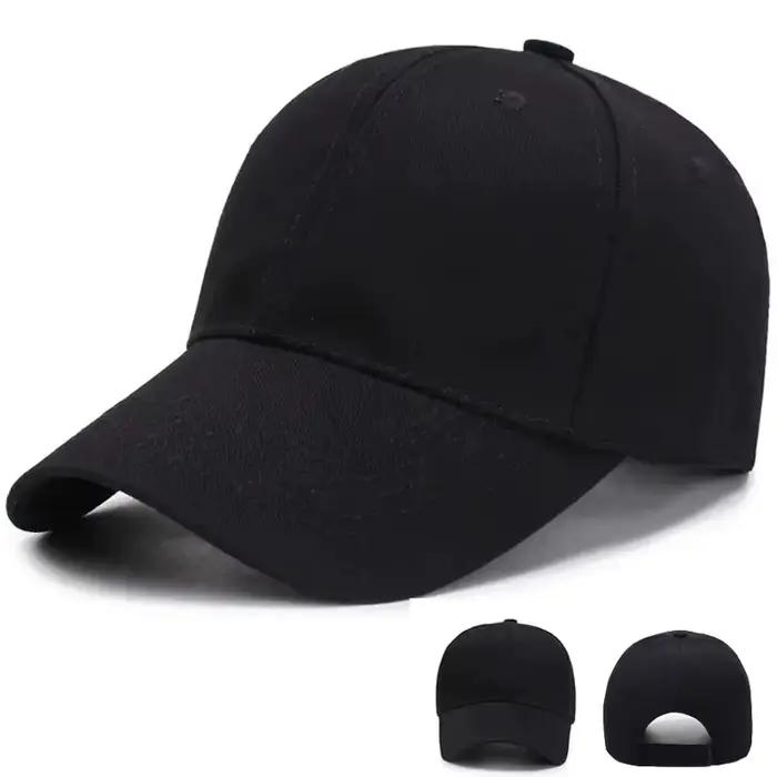 Casquette de baseball noire pour hommes et femmes - Chapeau de sport réglable pour les activités de plein air et les tenues décontractées d'été