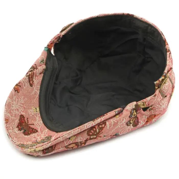Béret rétro homme-femme avec broderie animal de compagnie, chapeau solaire réglable pour femmes, béret sport chic pour femmes, béret polyvalent pour adultes