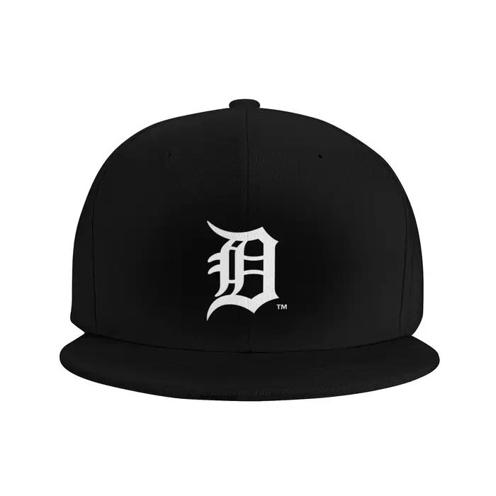Casquette de soleil en jean à visière plate avec logo des Detroit Tigers
