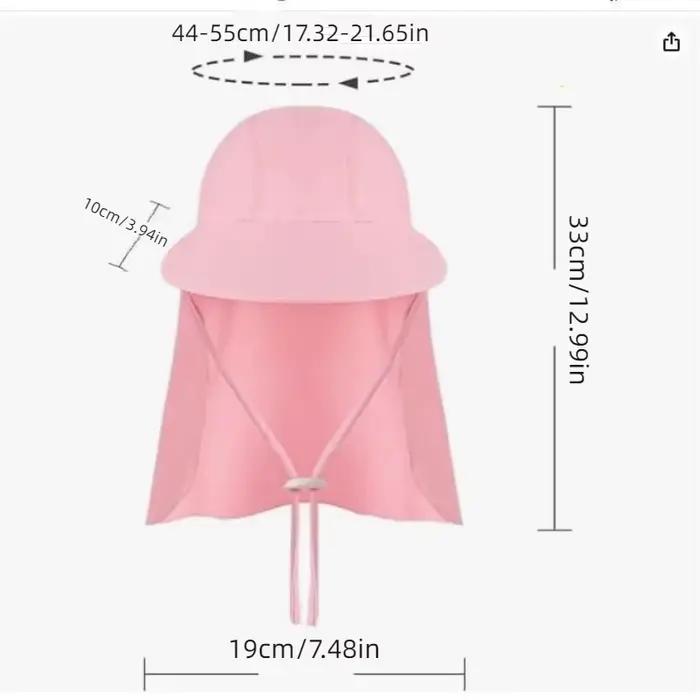 Chapeau de soleil anti-UV multicolore pour enfants