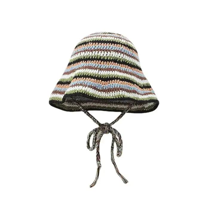 Chapeau de soleil tricoté à la main pour femmes