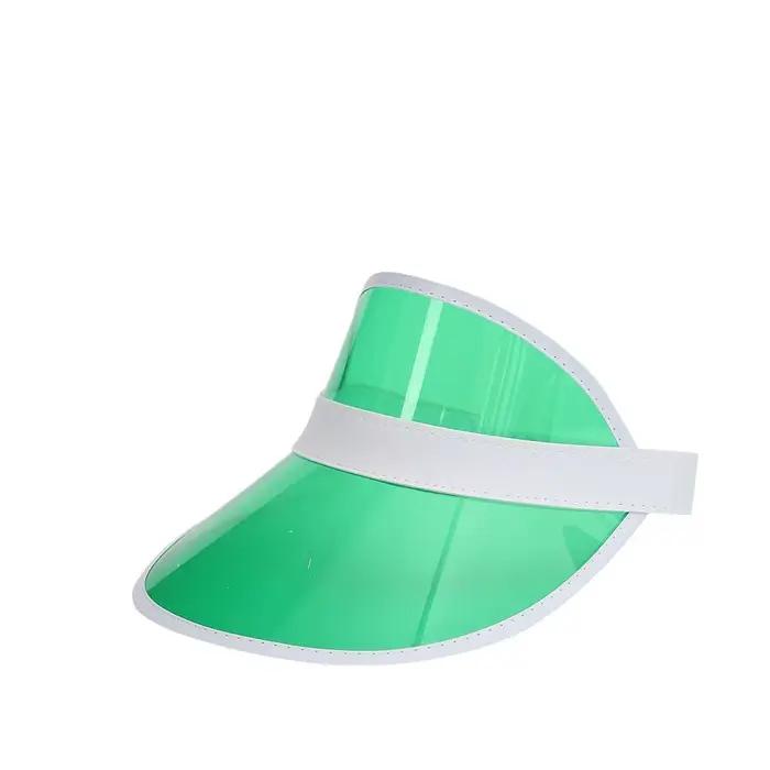 Chapeau de soleil Transparent en PVC unisexe pour étudiants
