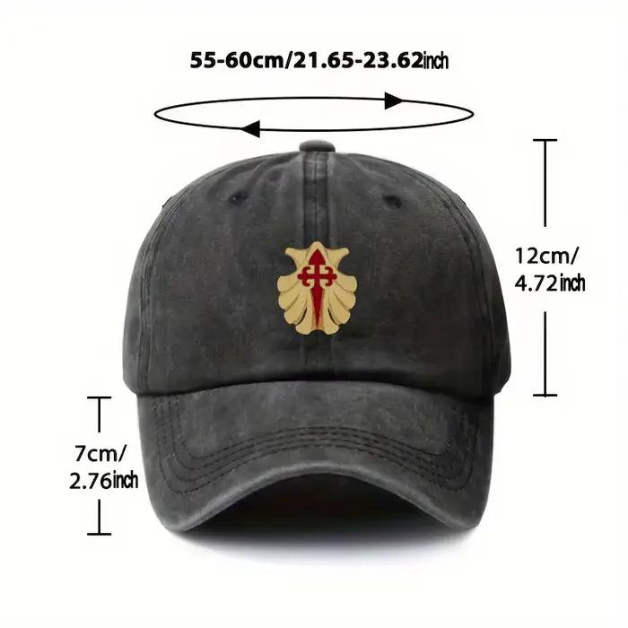 Casquette vintage délavée Camino de Santiago casquette unie pour hommes femmes quatre saisons style décontracté occasion voyage sortie