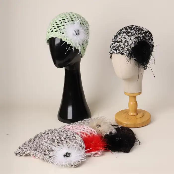 Bonnet tricoté en laine française haut de gamme