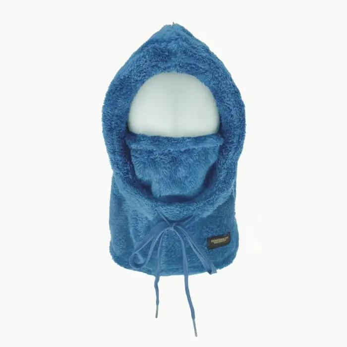 Masque de cou une pièce en velours d'hiver et casquette de pull épaisse