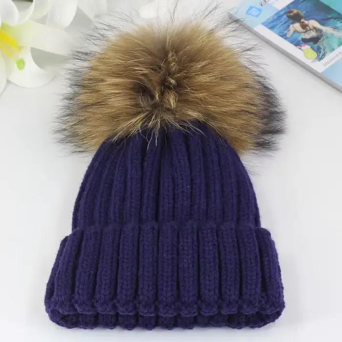Bonnet tricoté chaud pour enfants de 3 4 5 6 7 8 ans