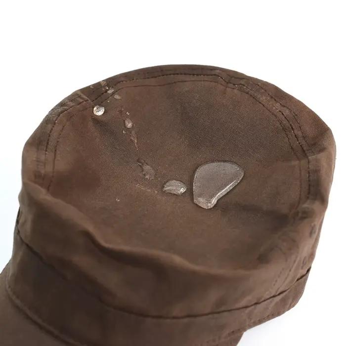 Casquettes militaires en coton et toile cirée pour hommes