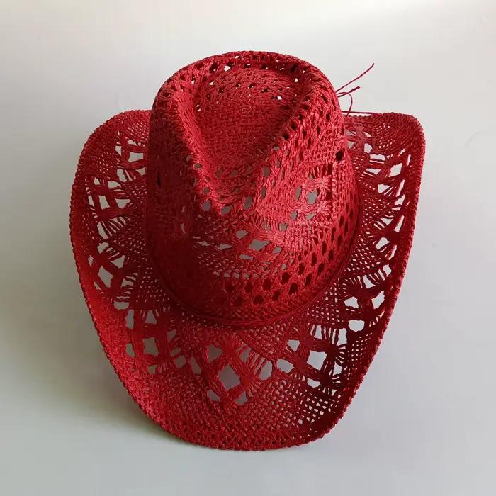 Chapeau de paille bohème d'été pour femmes et hommes