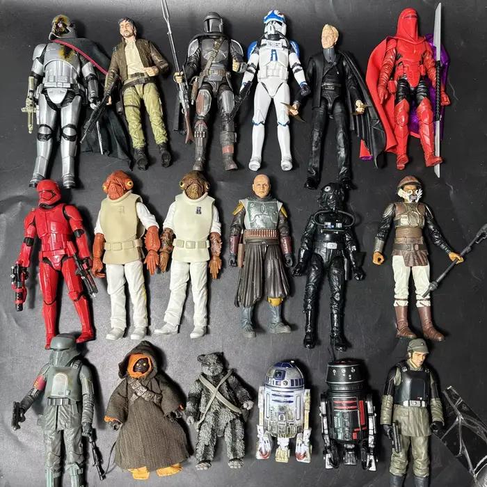 Star Wars série noire mandalorien Boba Fett Stormtrooper trappeur loup Obi-Wan Kenobi figurine modèle jouet passe-temps cadeau