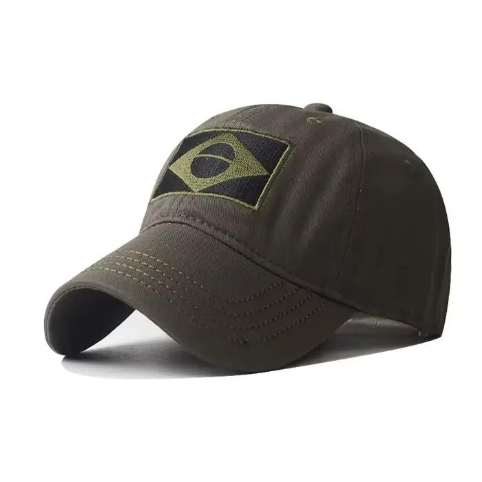 Casquette de baseball brodée CamSolomon Army pour hommes