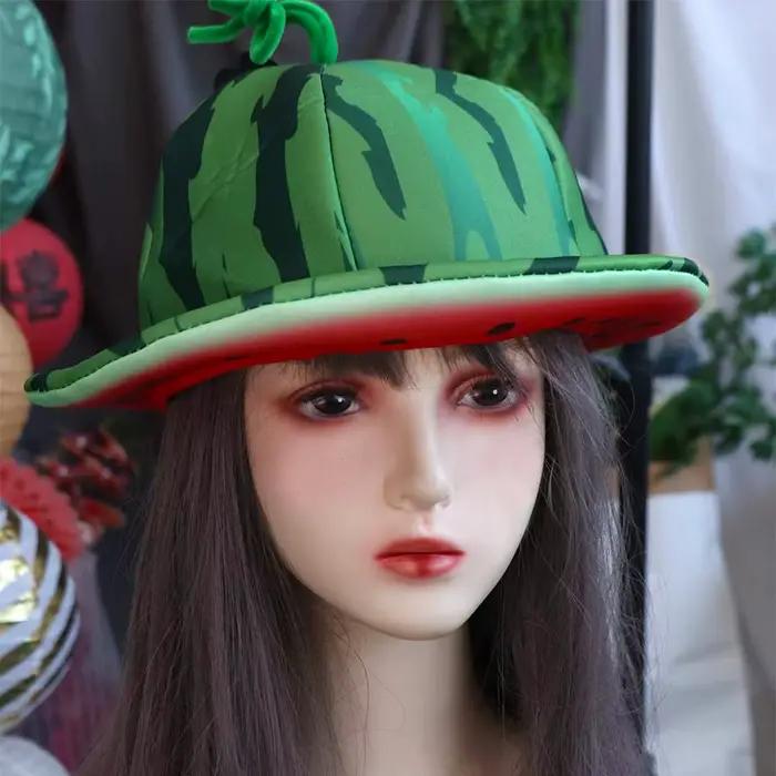 Chapeau de soleil créatif en forme de pastèque