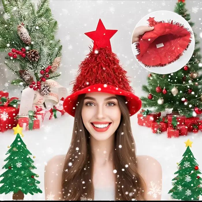 Chapeaux d'arbre de noël pour adultes et enfants