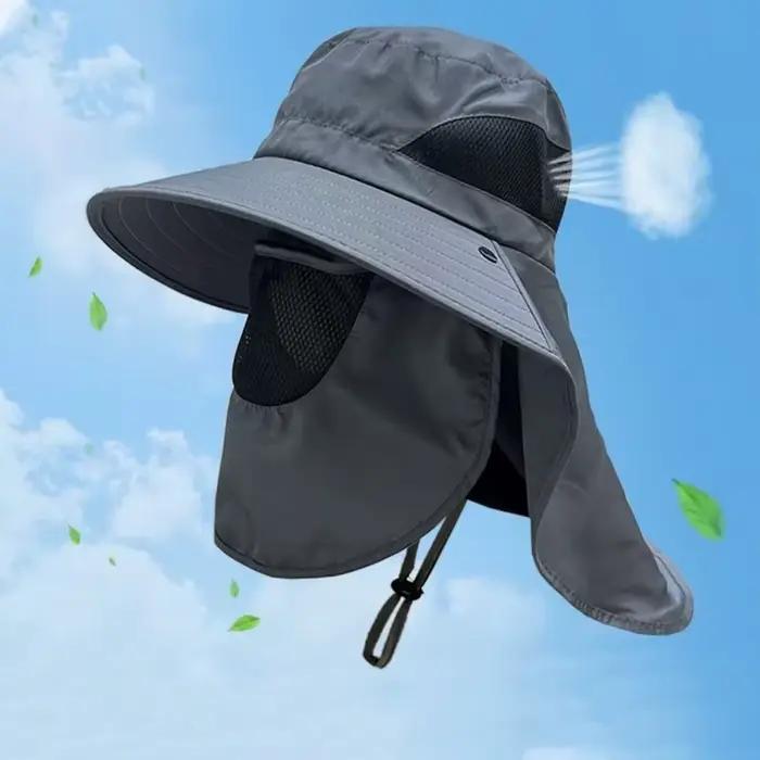 Chapeaux de soleil d'été Protection UV casquette de pêche de chasse en plein air pour hommes femmes randonnée Camping