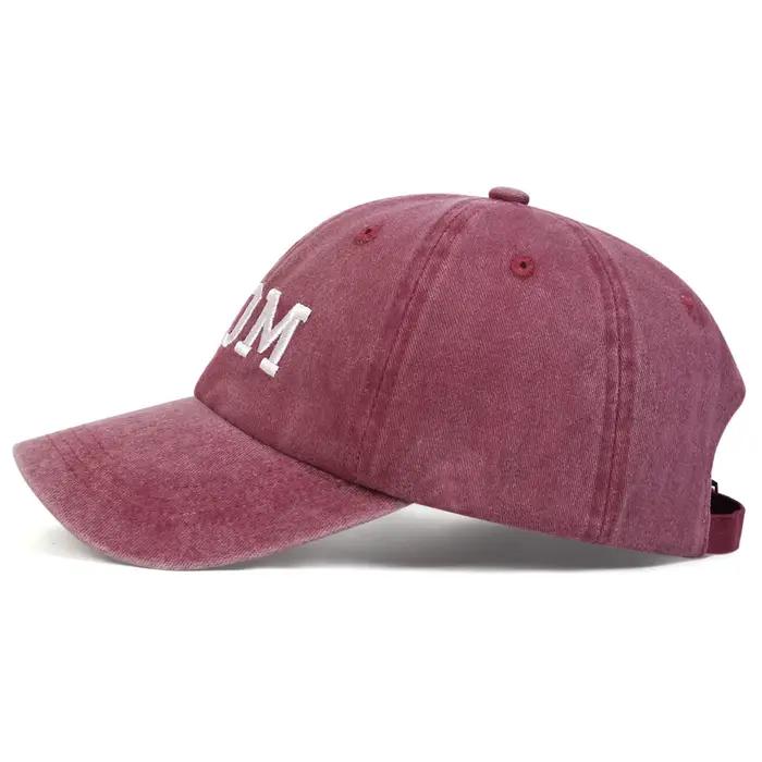 DAD MOM Chapeau de baseball brodé rétro sport décontracté langue de canard