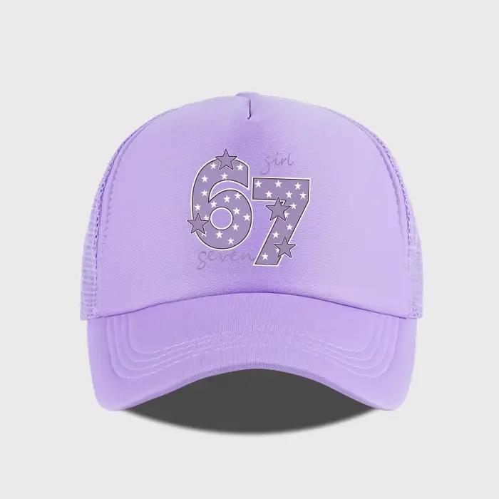 Casquette de baseball en maille à imprimé étoiles pour femme