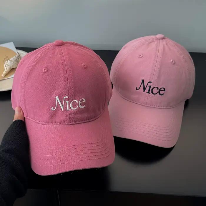 Casquette de baseball pour femme en coton doux