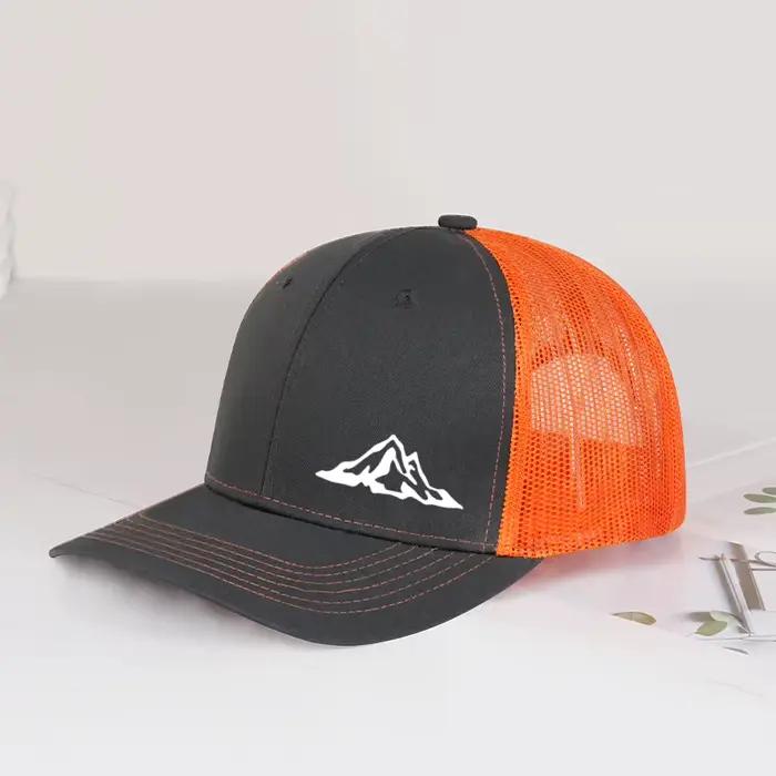 Chapeau de pêcheur en maille à motif de collines minimaliste