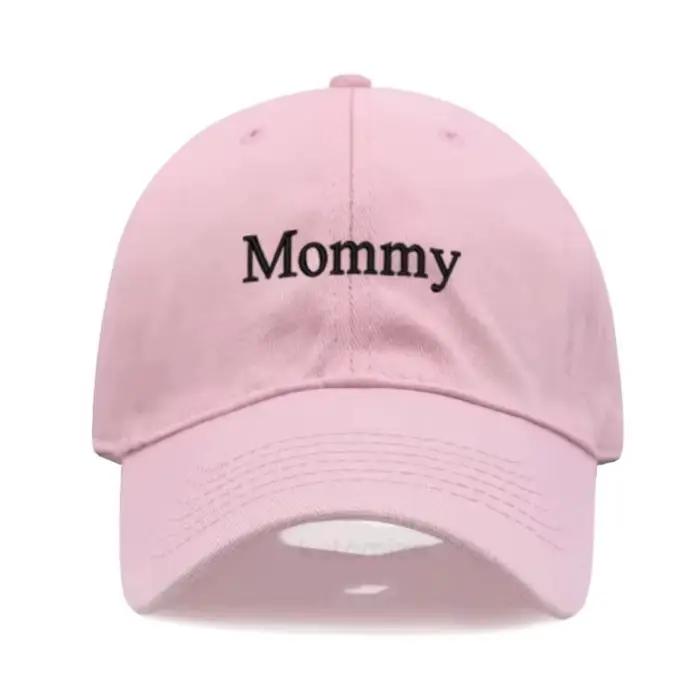 Casquette de baseball tendance brodée avec les inscriptions « Daddy & Mommy »