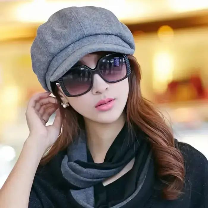 Casquettes de journal rétro pour femmes