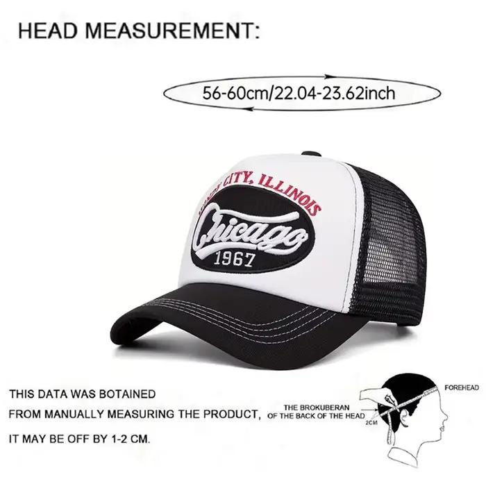 Nouvelle Casquette Hip Hop Tendance 2026 CHICAGO1967 Brodé